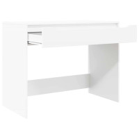 Produktbild för Skrivbord med låda Vit 100 x 50 x 78 cm Konstruerat trä