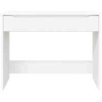Produktbild för Skrivbord med låda Vit 100 x 50 x 78 cm Konstruerat trä