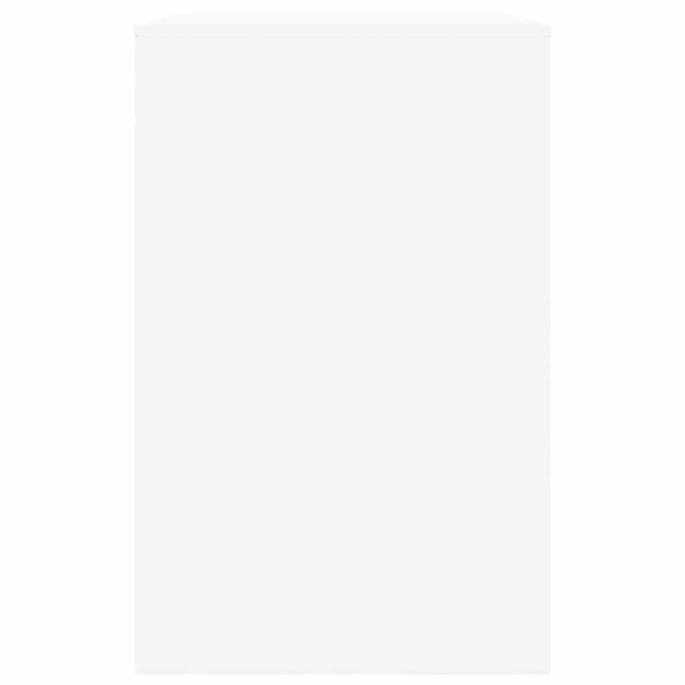 Produktbild för Skrivbord med låda Vit 100 x 50 x 78 cm Konstruerat trä