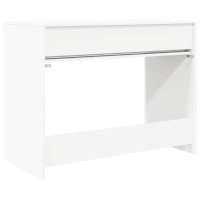 Produktbild för Skrivbord med låda Vit 100 x 50 x 78 cm Konstruerat trä