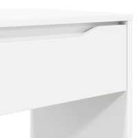 Produktbild för Skrivbord med låda Vit 100 x 50 x 78 cm Konstruerat trä