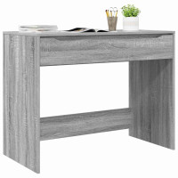 Produktbild för Skrivbord med låda Grå Sonoma 100 x 50 x 78 cm Konstruerat trä