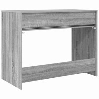Produktbild för Skrivbord med låda Grå Sonoma 100 x 50 x 78 cm Konstruerat trä