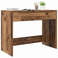 Produktbild för Skrivbord med låda Gammalt trä 100 x 50 x 78 cm Konstruerat trä