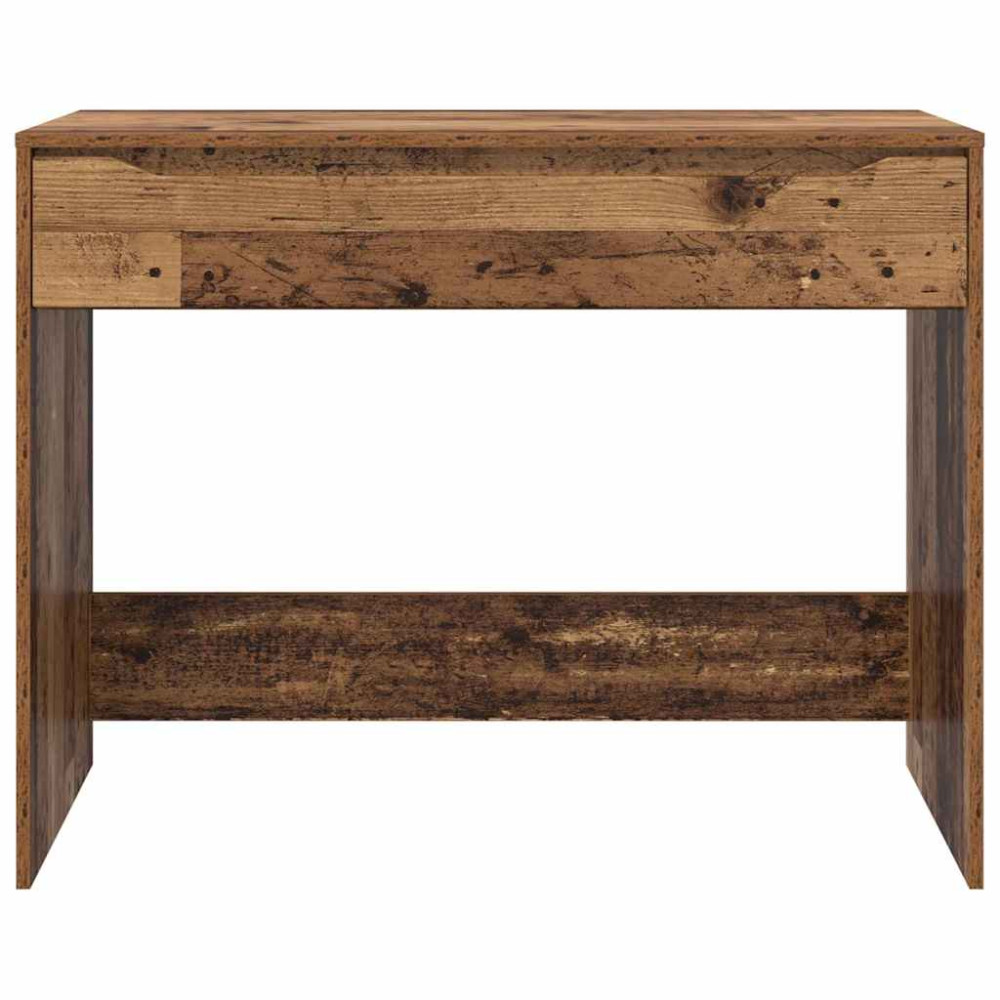 Produktbild för Skrivbord med låda Gammalt trä 100 x 50 x 78 cm Konstruerat trä