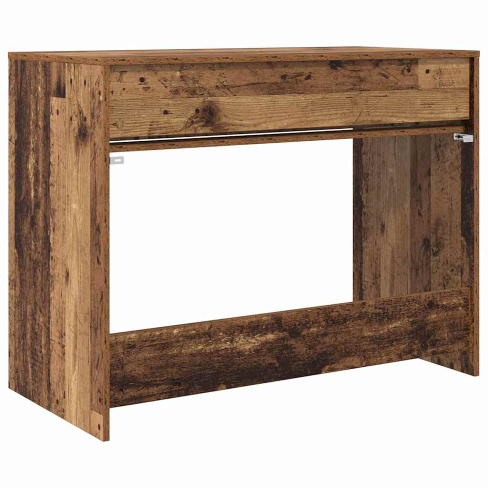 Produktbild för Skrivbord med låda Gammalt trä 100 x 50 x 78 cm Konstruerat trä