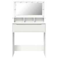 Produktbild för Sängrum Smyckesbord Vit 80 x 39,6 x 135 cm Konstruerat trä