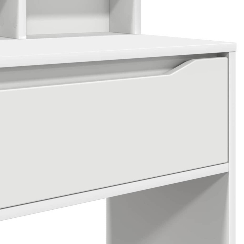 Produktbild för Sängrum Smyckesbord Vit 80 x 39,6 x 135 cm Konstruerat trä