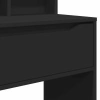 Produktbild för Sängrum Smyckesbord Svart 80 x 39,6 x 135 cm Konstruerat trä