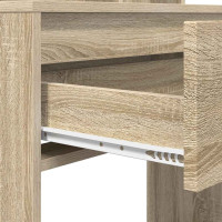 Produktbild för Sängrum Smyckesbord med låda Sonoma-ek 80 x 39,6 x 135 cm