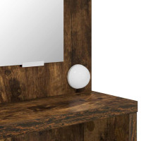Produktbild för Sängrum Smyckesbord Rökt ek 80 x 39,6 x 135 cm Konstruerat trä