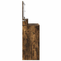 Produktbild för Sängrum Smyckesbord Rökt ek 80 x 39,6 x 135 cm Konstruerat trä