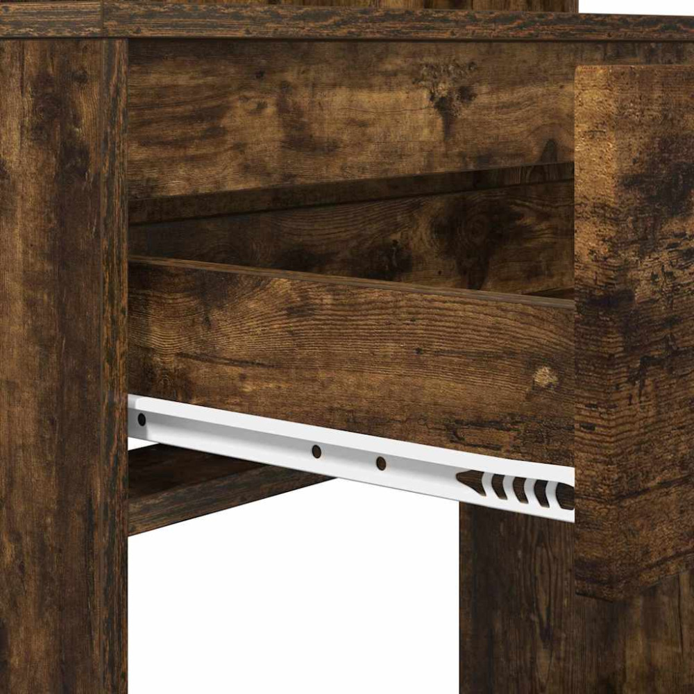 Produktbild för Sängrum Smyckesbord Rökt ek 80 x 39,6 x 135 cm Konstruerat trä