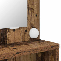 Produktbild för Sängrum Smyckesbord med låda Gammalt trä 80 x 39,6 x 135 cm