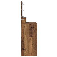 Produktbild för Sängrum Smyckesbord med låda Gammalt trä 80 x 39,6 x 135 cm