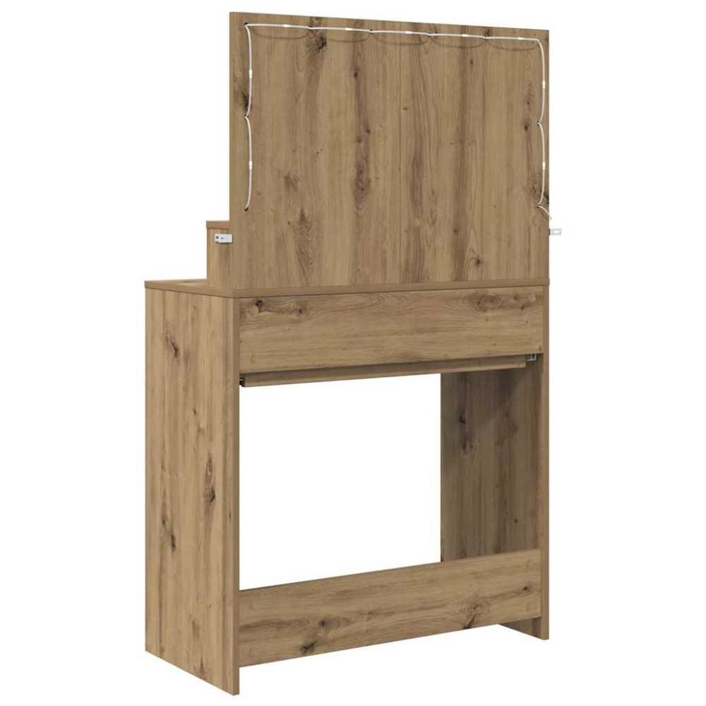 Produktbild för Sängrum Smyckesbord med låda Artisan Ek 80 x 39,6 x 135 cm