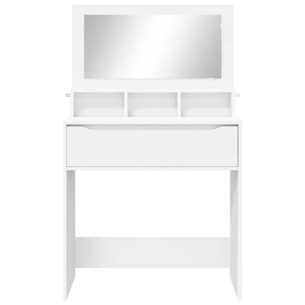 Produktbild för Sängrum Smyckesbord Vit 80 x 39,6 x 135 cm Konstruerat trä