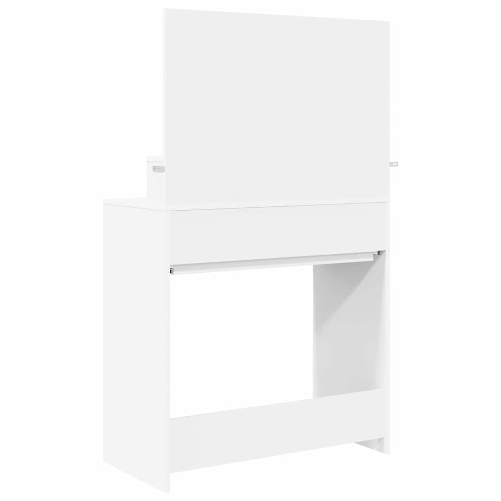 Produktbild för Sängrum Smyckesbord Vit 80 x 39,6 x 135 cm Konstruerat trä