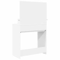 Produktbild för Sängrum Smyckesbord Vit 80 x 39,6 x 135 cm Konstruerat trä