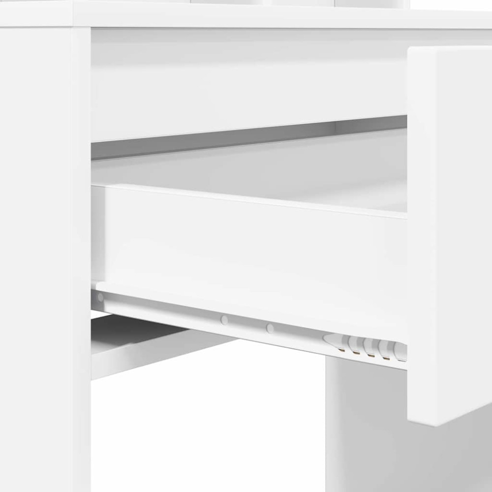 Produktbild för Sängrum Smyckesbord Vit 80 x 39,6 x 135 cm Konstruerat trä