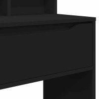 Produktbild för Sängrum Smyckesbord Svart 80 x 39,6 x 135 cm Konstruerat trä