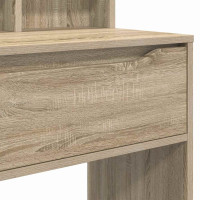 Produktbild för Sängrum Smyckesbord med låda Sonoma-ek 80 x 39,6 x 135 cm