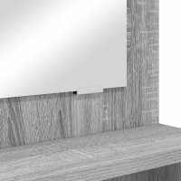 Produktbild för Sängrum Smyckesbord med låda Grå Sonoma 80 x 39,6 x 135 cm