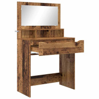 Produktbild för Sängrum Smyckesbord med låda Gammalt trä 80 x 39,6 x 135 cm