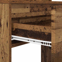 Produktbild för Sängrum Smyckesbord med låda Gammalt trä 80 x 39,6 x 135 cm