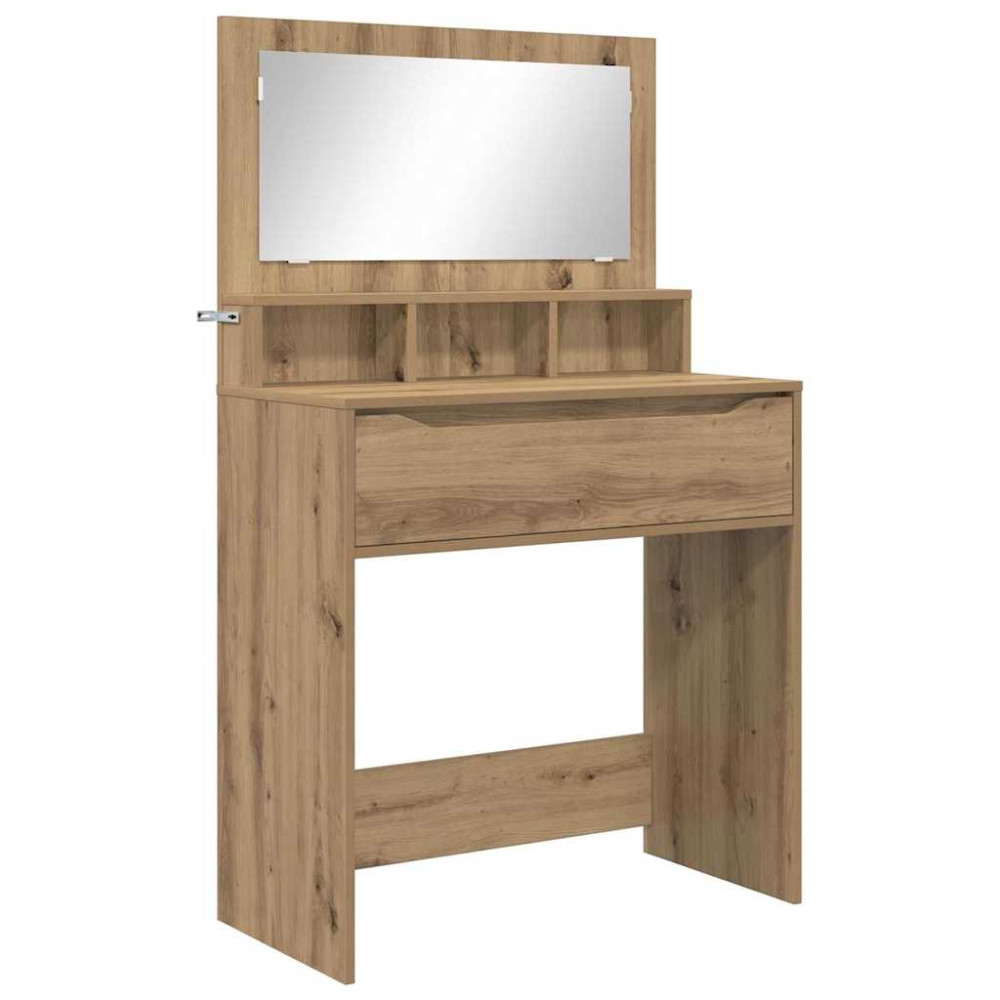 Produktbild för Sängrum Smyckesbord med låda Artisan Ek 80 x 39,6 x 135 cm