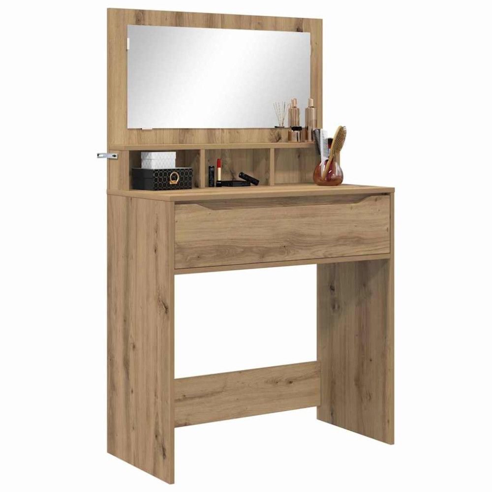 Produktbild för Sängrum Smyckesbord med låda Artisan Ek 80 x 39,6 x 135 cm