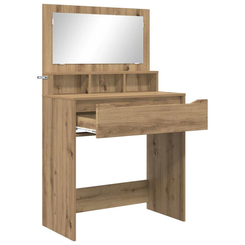 Produktbild för Sängrum Smyckesbord med låda Artisan Ek 80 x 39,6 x 135 cm