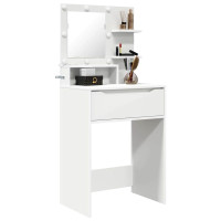 Produktbild för Sängrum Smyckesbord Vit 80 x 39,6 x 135 cm Konstruerat trä