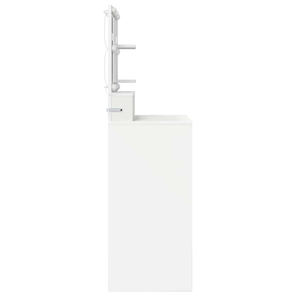 Produktbild för Sängrum Smyckesbord Vit 80 x 39,6 x 135 cm Konstruerat trä