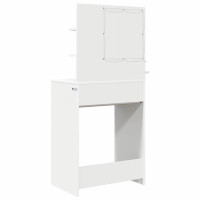Produktbild för Sängrum Smyckesbord Vit 80 x 39,6 x 135 cm Konstruerat trä