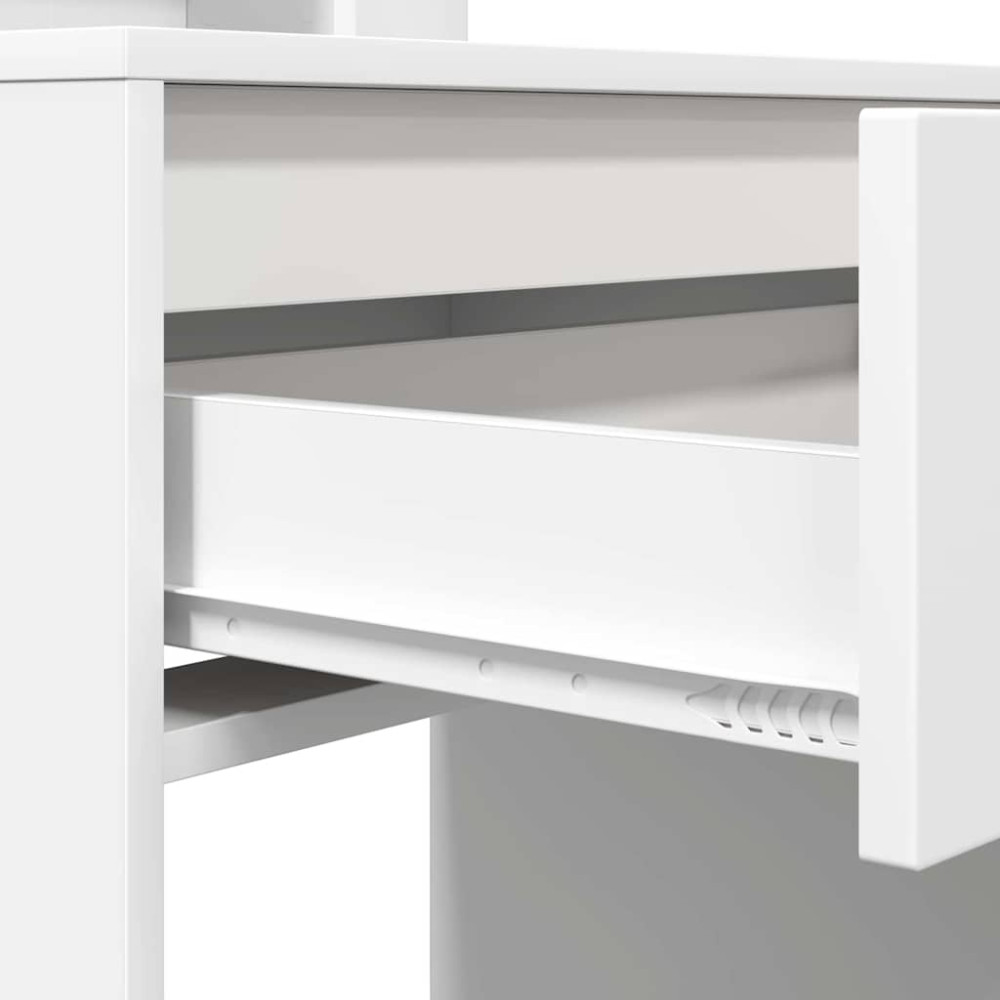Produktbild för Sängrum Smyckesbord Vit 80 x 39,6 x 135 cm Konstruerat trä