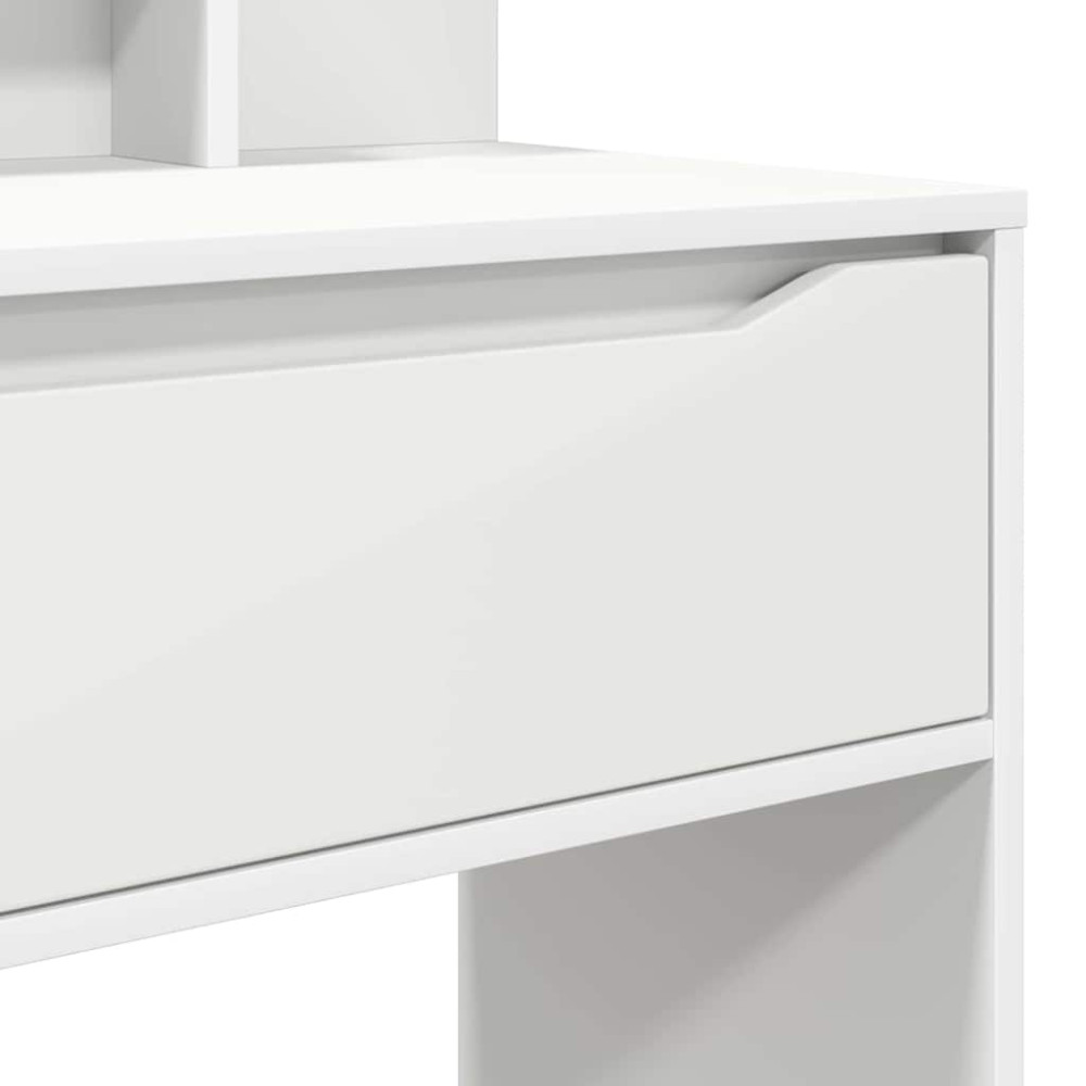 Produktbild för Sängrum Smyckesbord Vit 80 x 39,6 x 135 cm Konstruerat trä