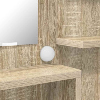 Produktbild för Sängrum Smyckesbord med låda Sonoma-ek 80 x 39,6 x 135 cm