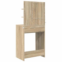 Produktbild för Sängrum Smyckesbord med låda Sonoma-ek 80 x 39,6 x 135 cm
