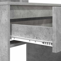 Produktbild för Sängrum Smyckesbord med låda Betonggrå 80 x 39,6 x 135 cm