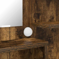 Produktbild för Sängrum Smyckesbord Rökt ek 80 x 39,6 x 135 cm Konstruerat trä