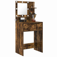 Produktbild för Sängrum Smyckesbord Rökt ek 80 x 39,6 x 135 cm Konstruerat trä