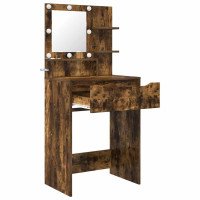 Produktbild för Sängrum Smyckesbord Rökt ek 80 x 39,6 x 135 cm Konstruerat trä