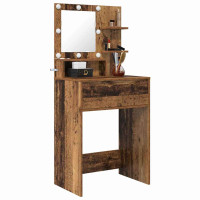 Produktbild för Sängrum Smyckesbord med låda Gammalt trä 80 x 39,6 x 135 cm