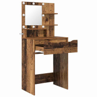 Produktbild för Sängrum Smyckesbord med låda Gammalt trä 80 x 39,6 x 135 cm