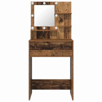 Produktbild för Sängrum Smyckesbord med låda Gammalt trä 80 x 39,6 x 135 cm