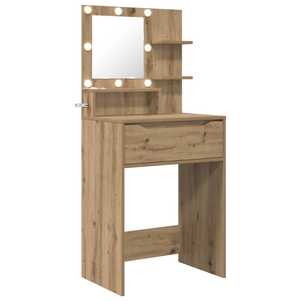 Produktbild för Sängrum Smyckesbord med låda Artisan Ek 80 x 39,6 x 135 cm