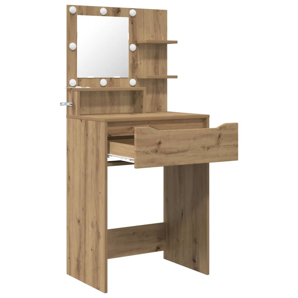 Produktbild för Sängrum Smyckesbord med låda Artisan Ek 80 x 39,6 x 135 cm