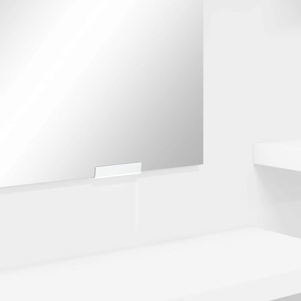 Produktbild för Sängrum Smyckesbord Vit 80 x 39,6 x 135 cm Konstruerat trä