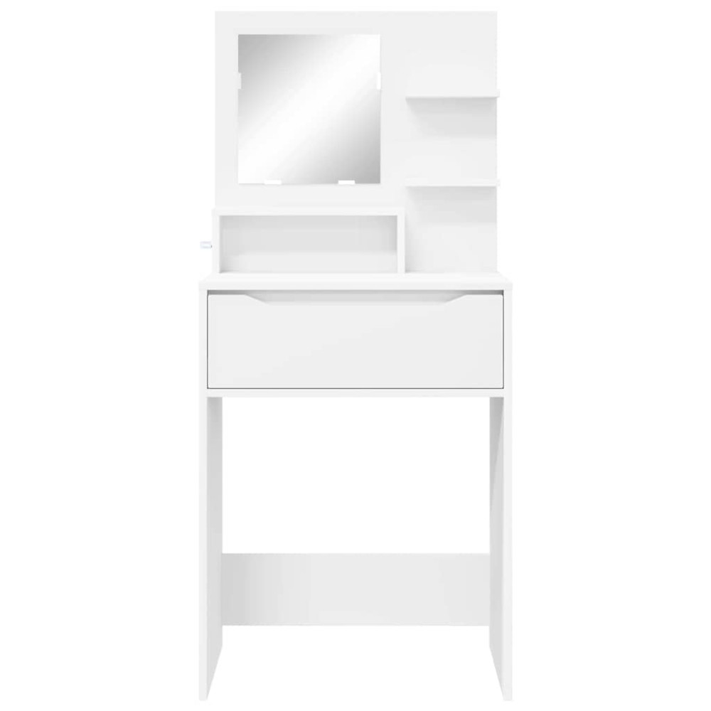 Produktbild för Sängrum Smyckesbord Vit 80 x 39,6 x 135 cm Konstruerat trä